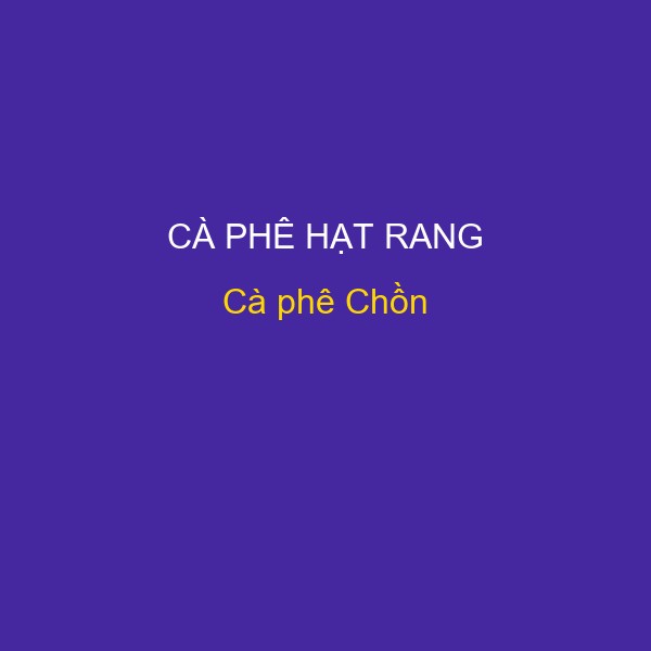 Cà phê Chồn